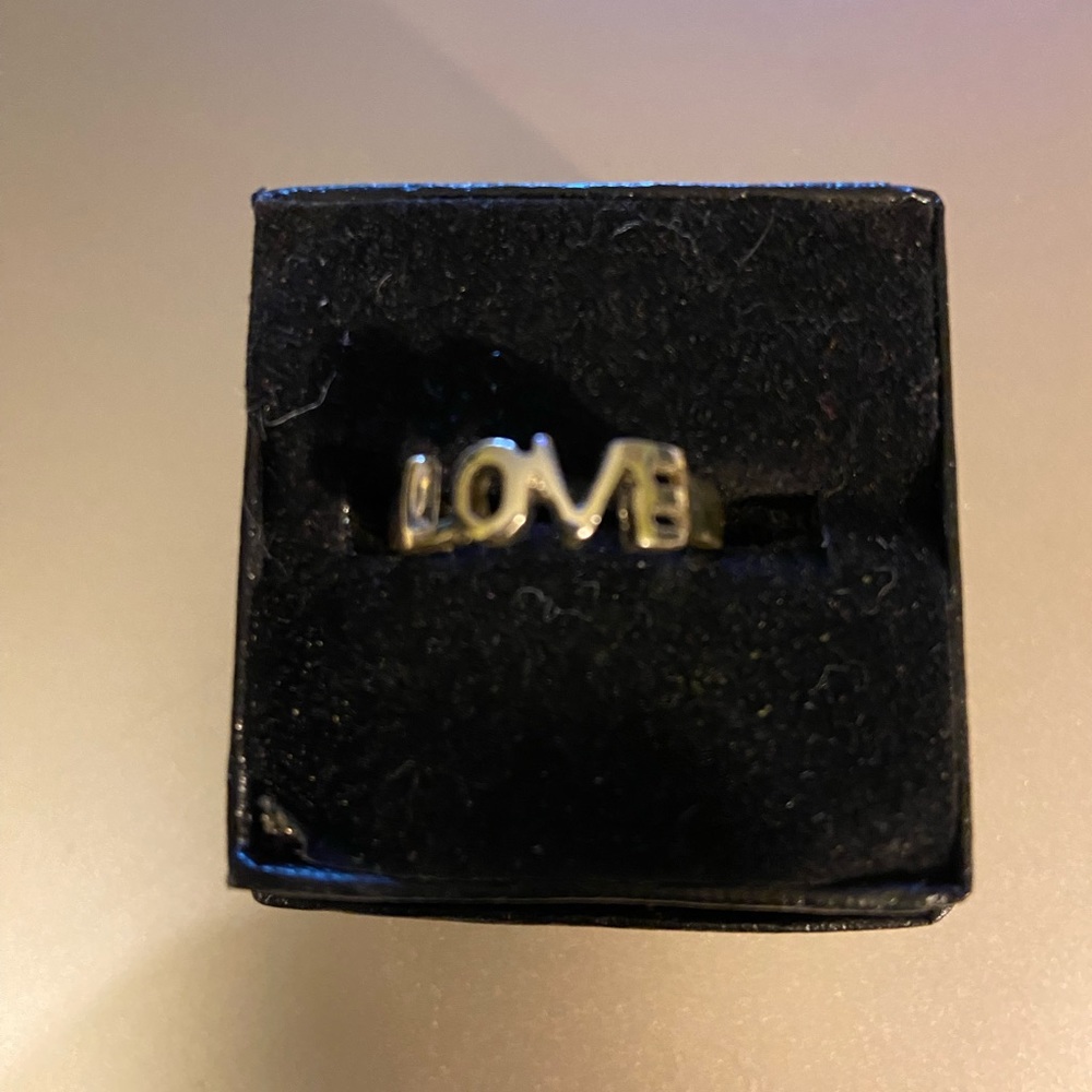 Silver Love ring